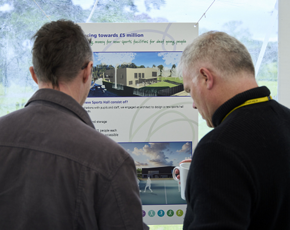 Mary Hare launches an appeal to build a new sports centre