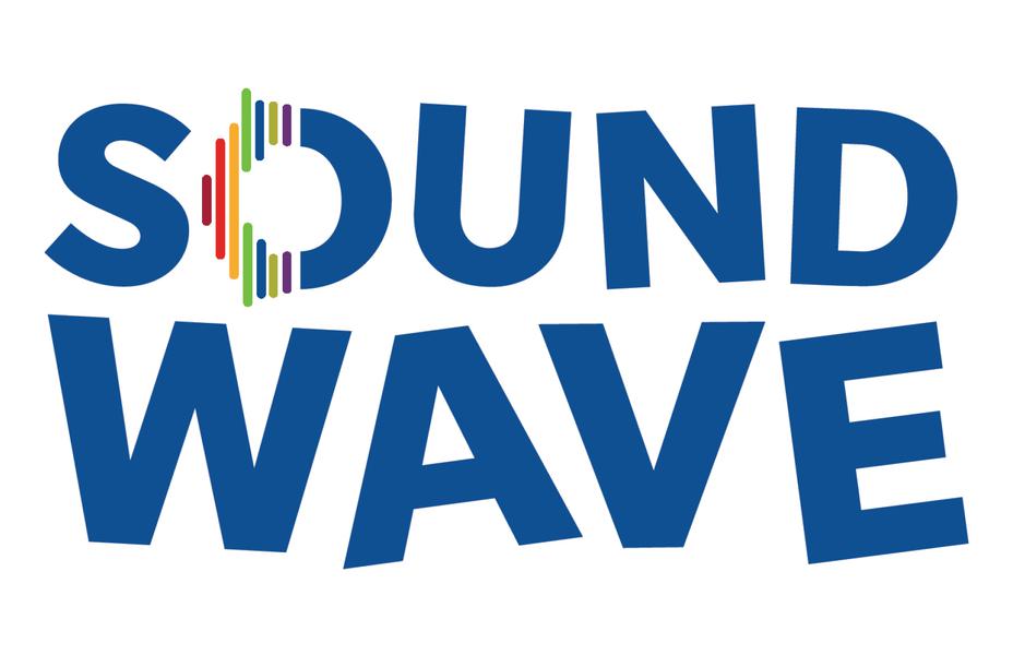 Stylised text of the words 'Sound' and 'Wave'