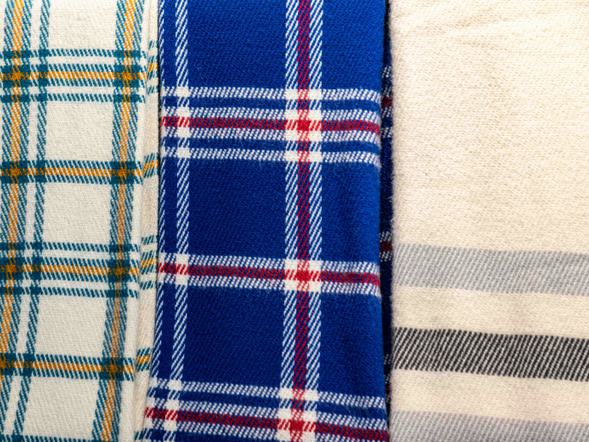 Samples of tartan materiel
